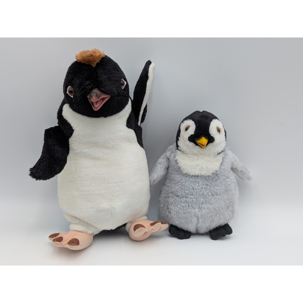 Happy Feet Penguin Plush Lombardo Mumble Lot‎ Thinkway Toys Stuffed Animal Toy